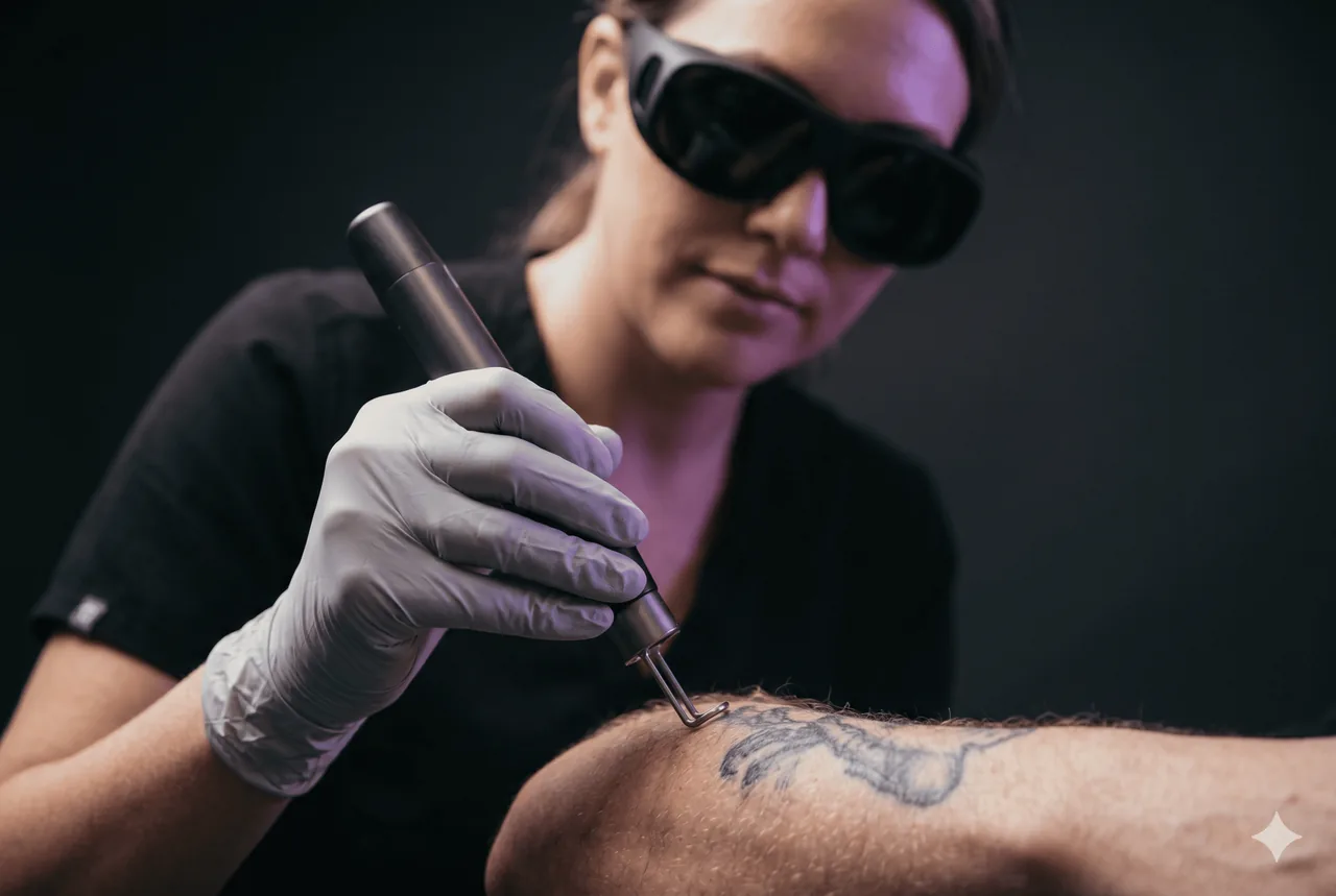 Лазерное удаление тату
